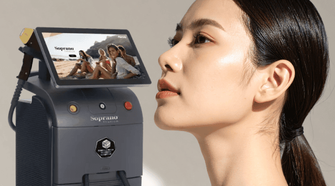 チタニウムリフト 女性横顔