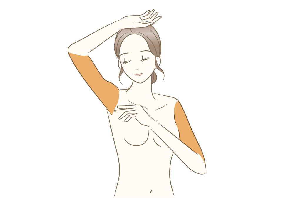 ひじ上（肩〜二の腕）脱毛